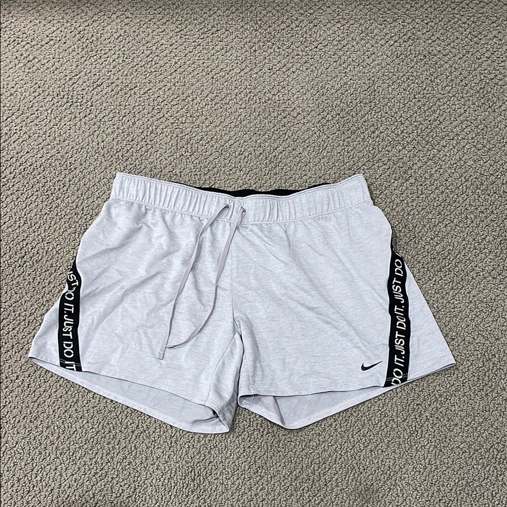 Nike Gray Athletic Shorts Lightweight Elastic Waist